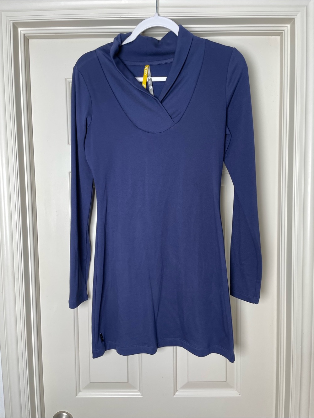 Lole Long Sleeve Cowl Neck Tunic - Navy Blue